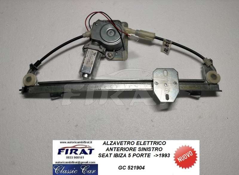 ALZAVETRO ELETTRICO SEAT IBIZA 5P ->93 ANT.SX (521904)